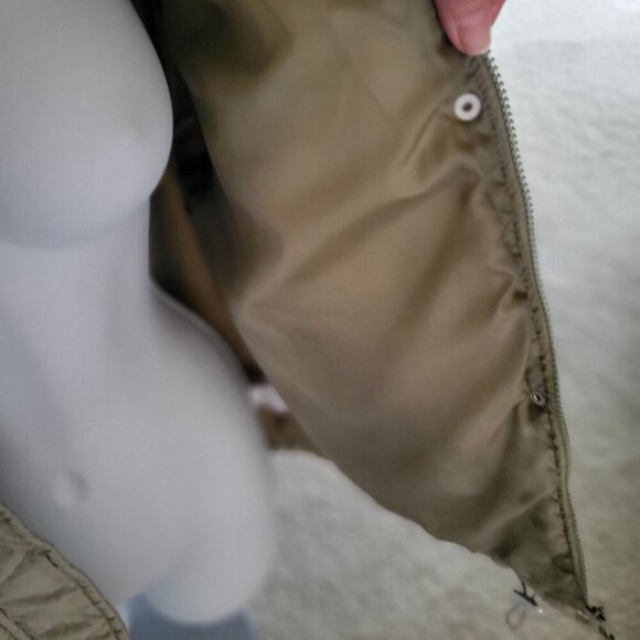 CISONO Quilted Bomber  Sage Green Puffer Jack Women's  Jacket -US S - Picture 9 of 12